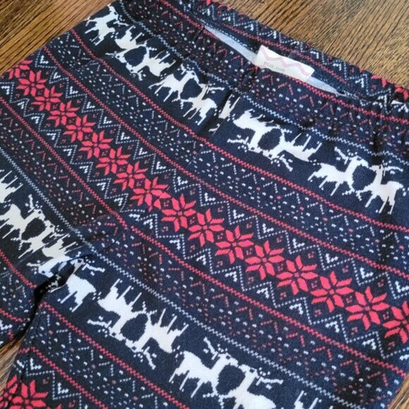 Pink Rose Holiday Tights Reindeer Print Leggings - Picture 3 of 11